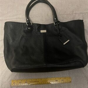Cole Haan Elegant Black Leather Tote